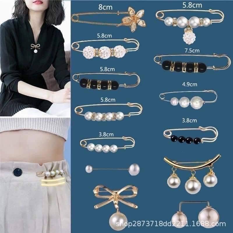Sét Ghim Cài Quần Áo Nhiều Mẫu Thời Trang Đa Năng Cho Nữ