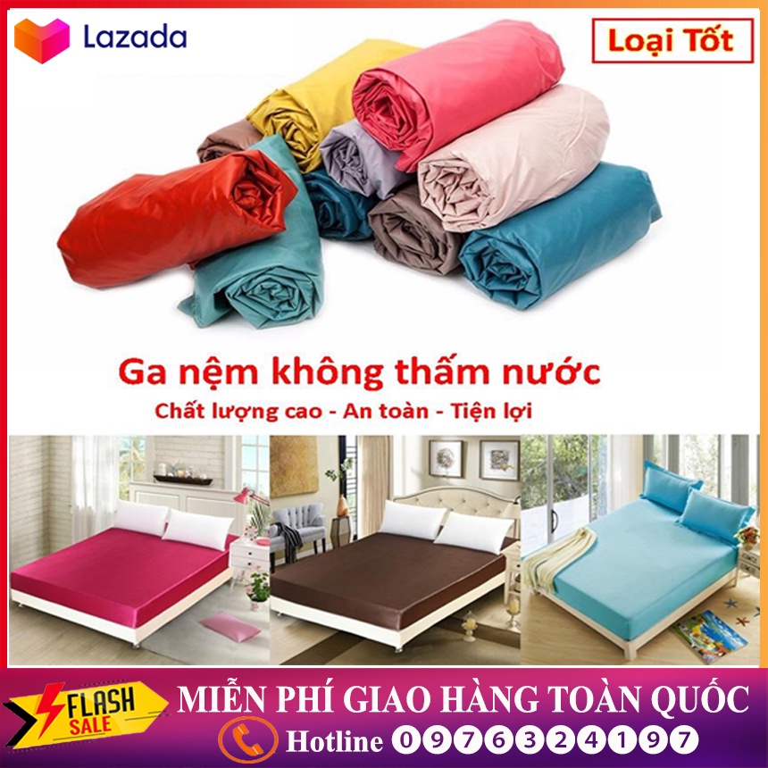 ( LOẠI TỐT )Ga bọc nệm chống thấm 1m6 x 2m Ga chống thấm nước cao cấp chất liệu an toàn êm ái dễ dàng vệ sinh