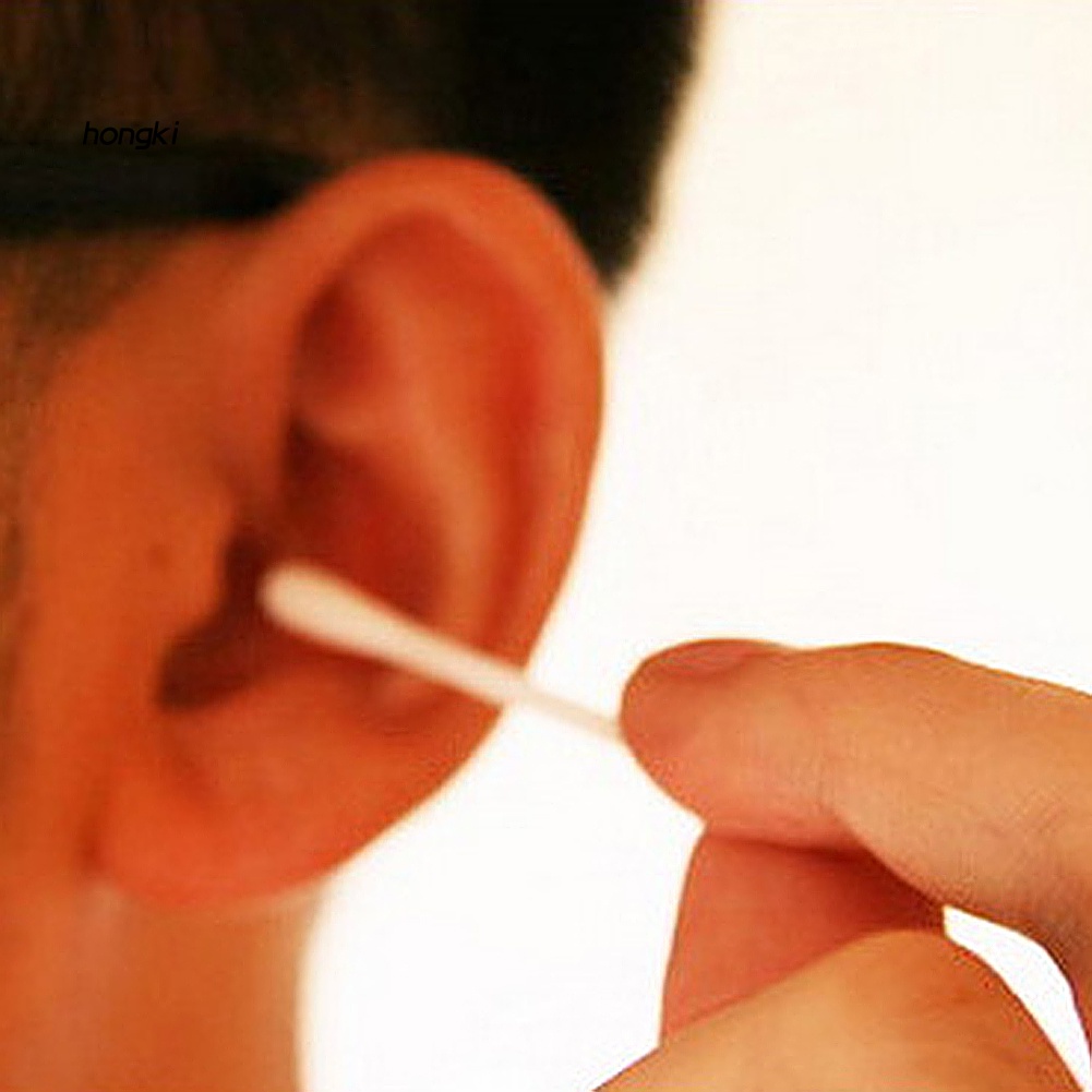 Hộp 500 Tăm Bông Cotton Hai Đầu Dùng Một Lần Tiện Lợi