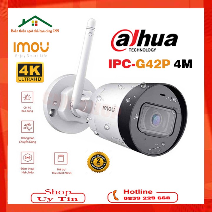 Camera Giám Sát Imou Bullet Lite F22P 2MP FullHD / G42P 4MP QHD 4K Chính Hãng [BH 24TH G22P F22FP B41 C3W PRO 4MB ]