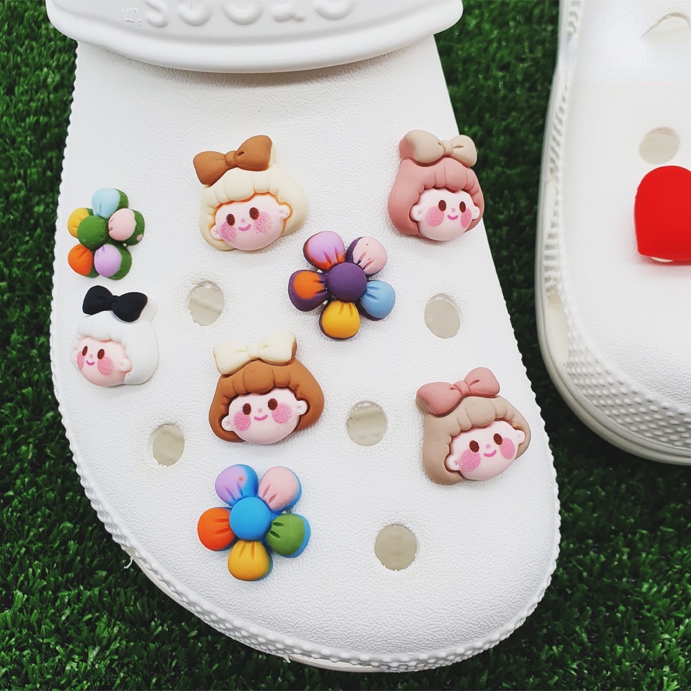 Phụ Kiện Trang Trí Giày Crocs Hình Giày Jibbitz Hoạt Hình Dễ Thương Diy