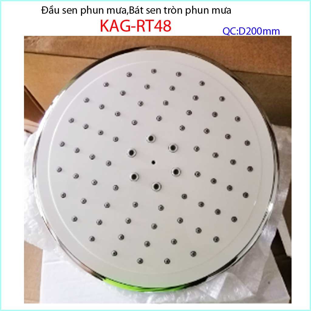 Bát sen tắm đứng KAG-BS36, Bát sen tắm phun mưa tròn D22cm tia nước nhiều phun mạnh sử dụng tốt