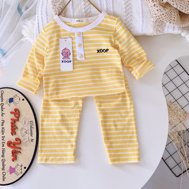 BỘ DÀI KẺ GÂN TĂM XOOP 3 CÚC CHO BÉ(9-19kg)