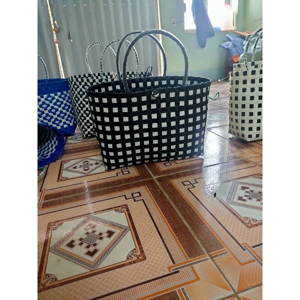 Giỏ xách đan tay, làn đi chợ, nhiều mẫu đa dạng kt 35 x 15 x 26