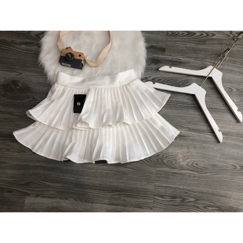 CHÂN VÁY 2 TẦNG XẾP LY