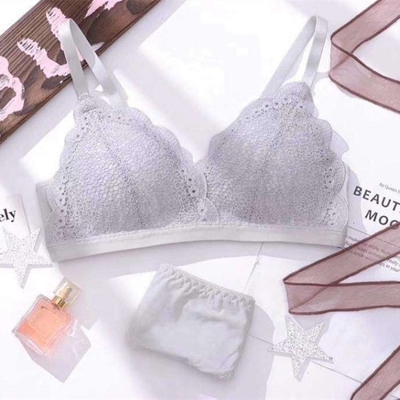 Gather sexy thin underwear lace French bra set | BigBuy360 - bigbuy360.vn