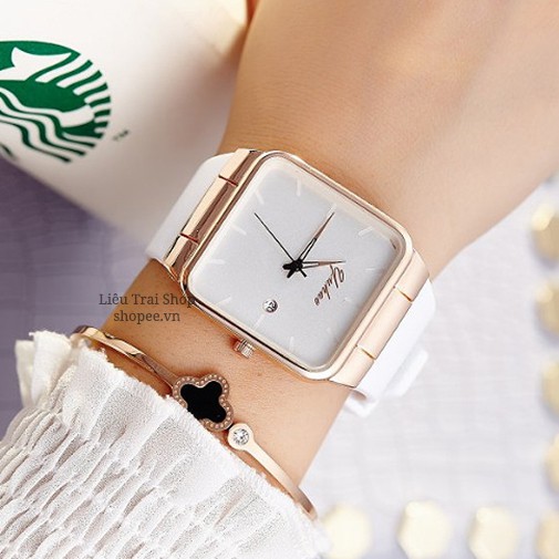 Đồng hồ nữ mặt vuông thời trangYUHAO