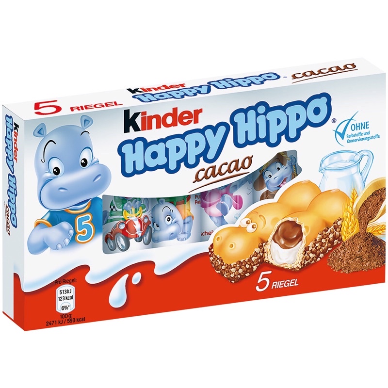 Bánh Chocolate Happy Hippo Kinder 100gr - Đức