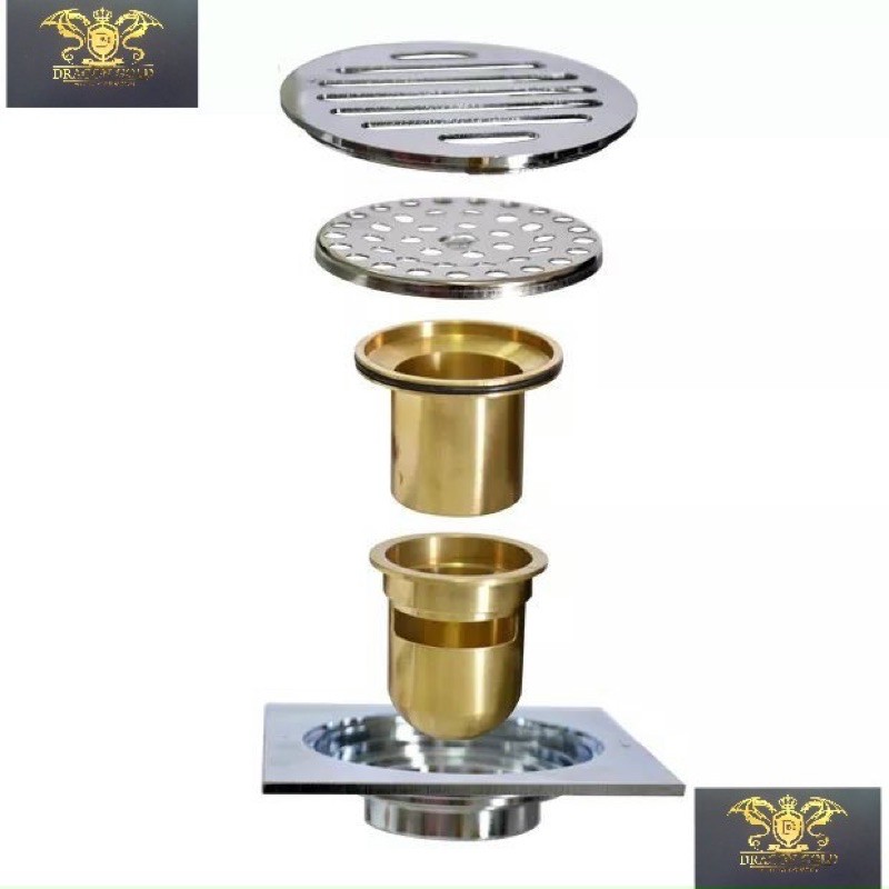 Ga thoát sàn đồng đa năng siêu đẹp chống mùi chống bám bẩn