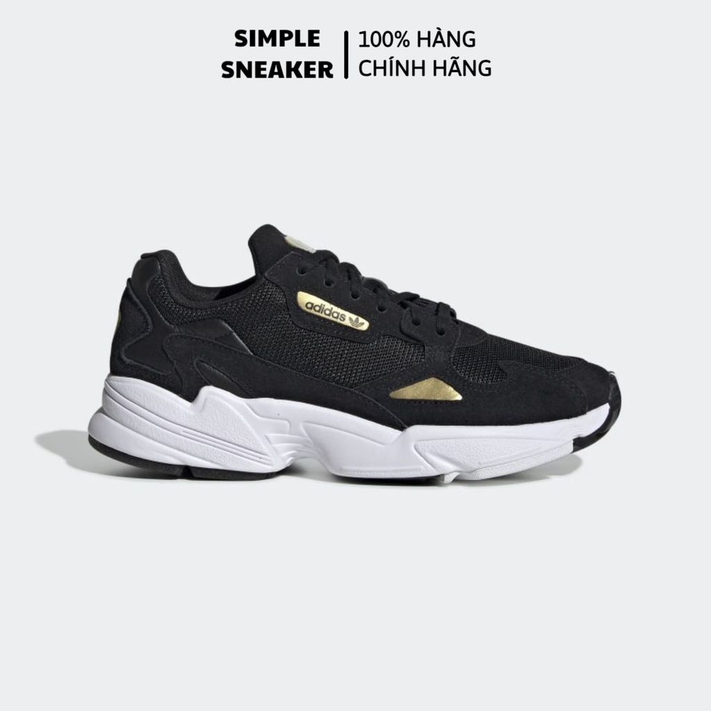 Giày Adidas Falcon 🔥FREESHIP🔥 Adidas Falcon Black Gold Chính Hãng - Auth [FU6878]