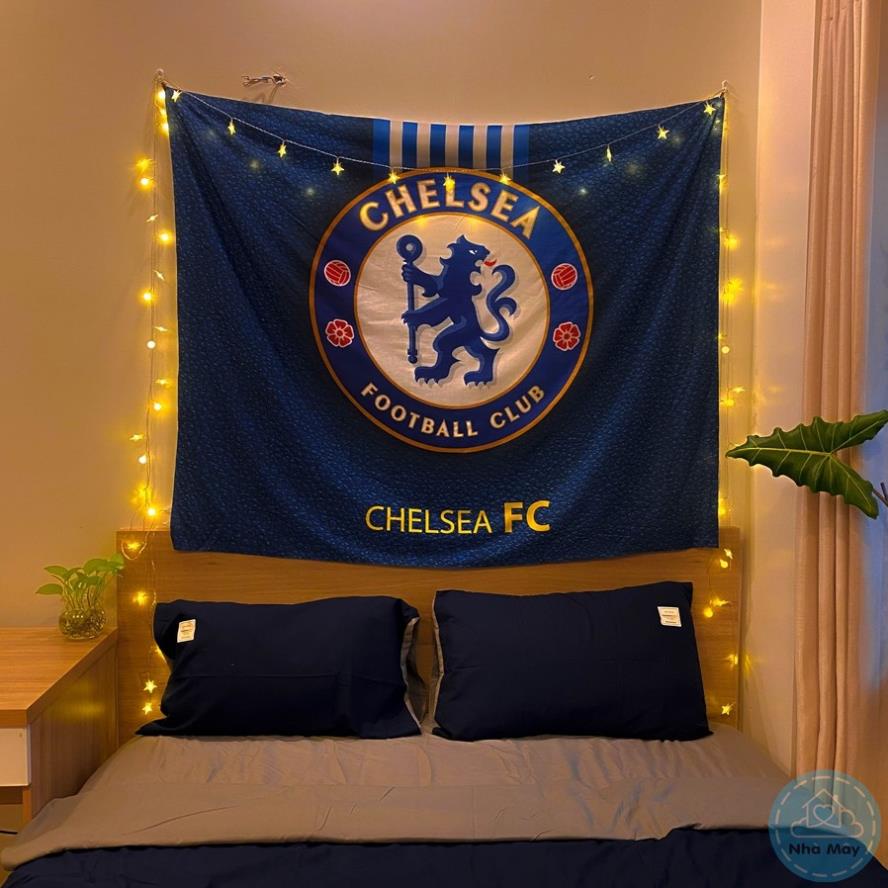 ⚽Kèm Dây Đèn & Móc Treo⚽Liverpool, Chelsea, Manchester United, Manchester City FC⚽Tranh vải treo tường NHÀ MÂY💖