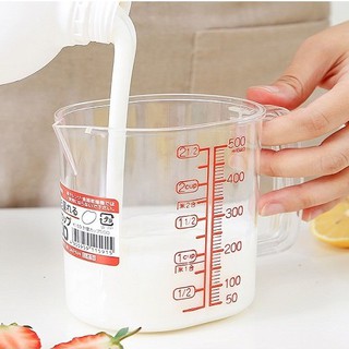Ca đong chia vạch dùng làm bánh, định lượng, pha sữa, chế biến ăn dặm 500ml