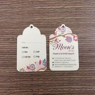 In tag giấy quần áo