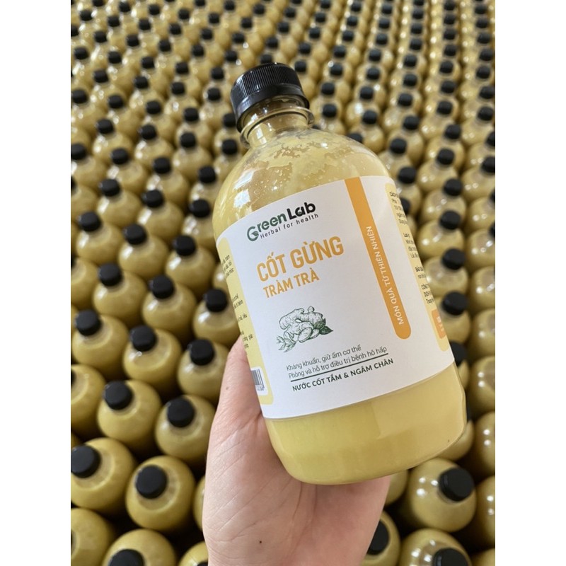 Cốt gừng tràm trà GreenLab Nước Tắm Bé Ngâm Chân Gia Đình - Giữ ấm cơ thể tránh phong hàn 500ml