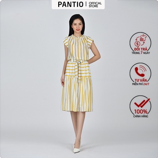 Áo sơ mi nữ ngắn tay chất liệu thô mỏng họa tiết kẻ BAS32407 - PANTIO