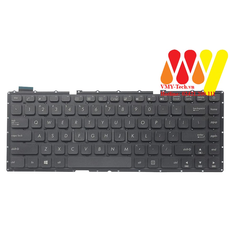 [Mã ELFLASH5 giảm 20K đơn 50K] Bàn phím laptop Asus X445 A441 S441 F441 X445S S441SC Keyboard new ZIN