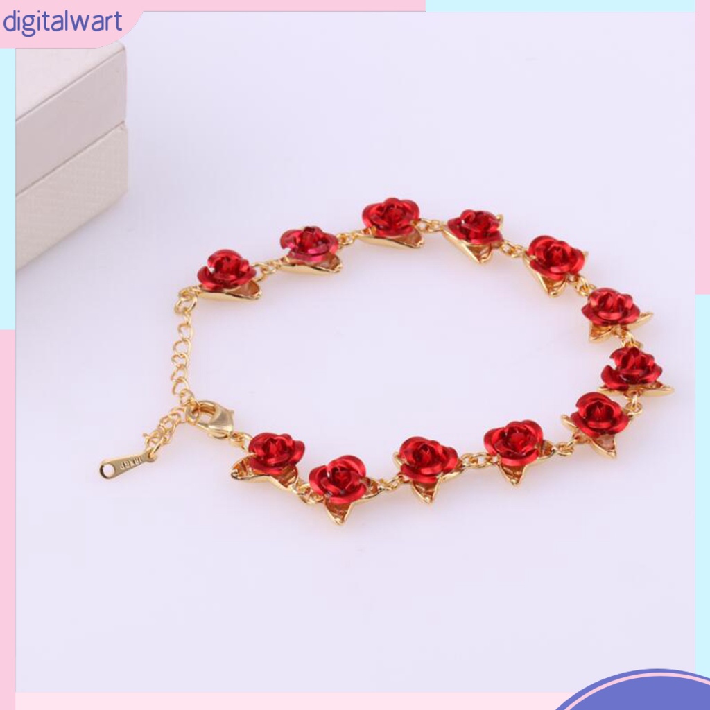 DGW_ Decorative Bracelets Delicate Valentine Hand Chain Durable for Gifts