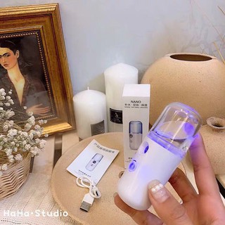 [SALE OFF ] Máy xịt khoáng Nano Mini cầm tay kiêm xông hơi chăm sóc da mặt