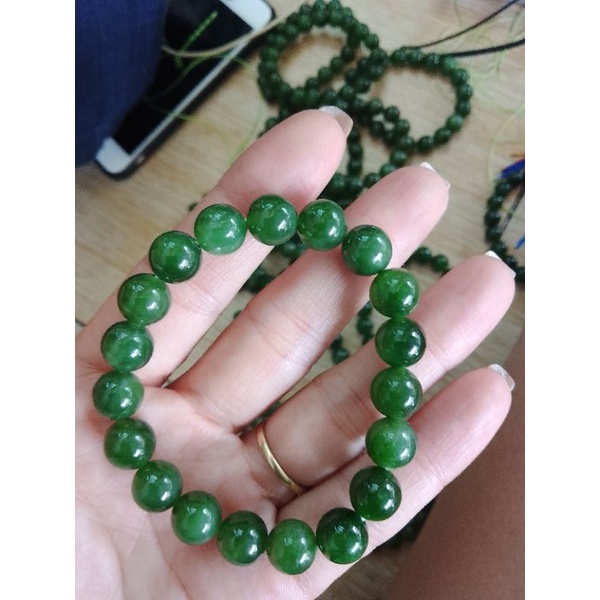 Vòng tay Ngo.c Bí.ch  màu xanh lá đẹp vip bao kiểm định Thuylamshop