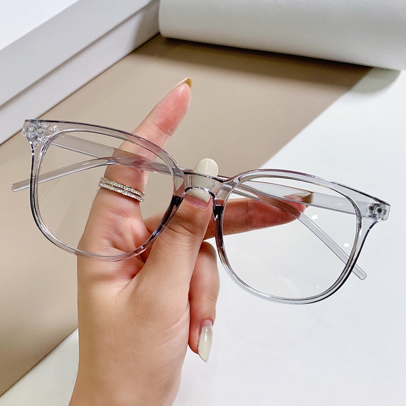 kính cận có độ -1.0~6.0 Kính Cận Gọng Tròng Trong Suốt Thời Trang Unisex gọng kính trong suốt/gọng kính nhựa dẻo/gọng kính nữ/kính thời trang nữ/mắt kính cận