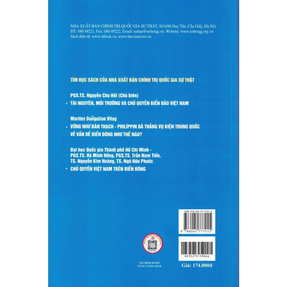 Sách - Quá Trình Tranh Chấp Chủ Quyền Giữa Các Bên Ở Quần Đảo Trường Sa Từ Năm 1988 Đến 2020