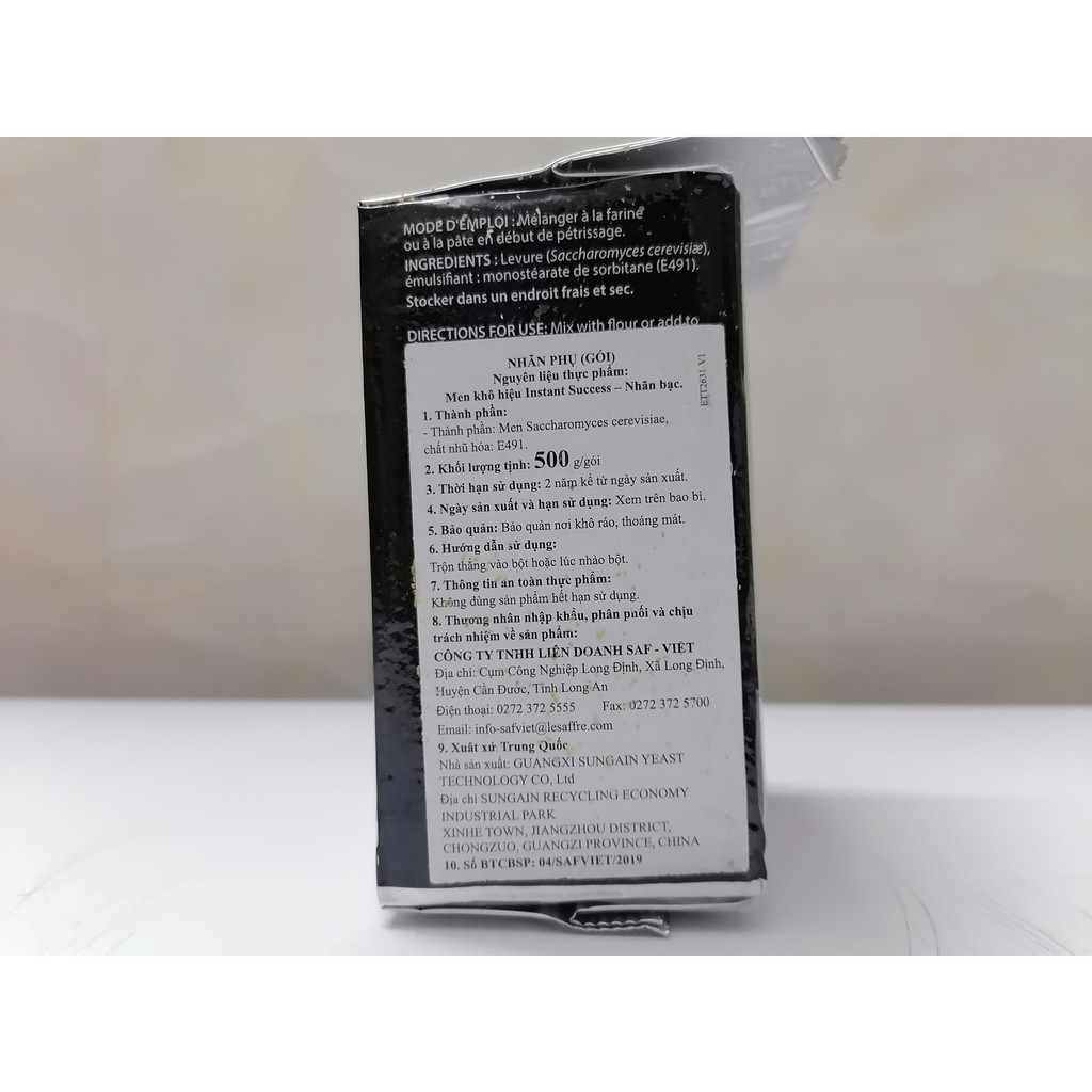 [NHÃN BẠC 500g] MEN 7 MÀU [China] INSTANT SUCCESS Silver Yeast (ntn-hk)