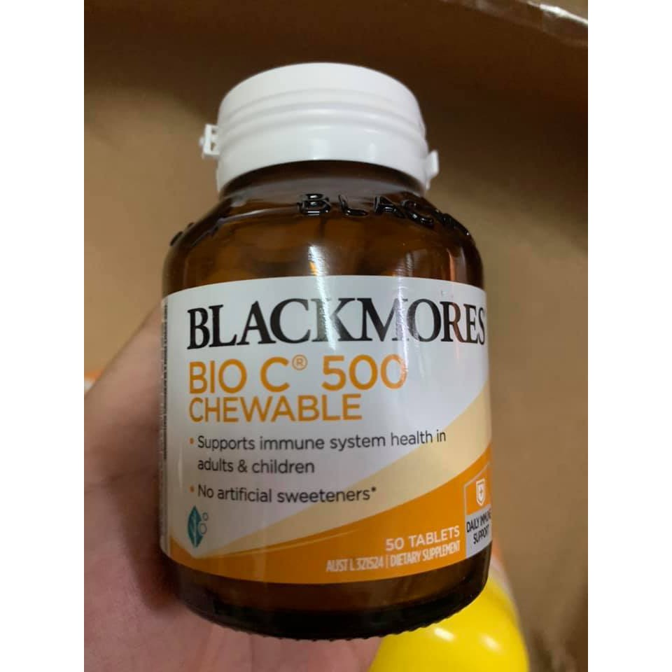 Viên nhai (ngậm)  Vitamin C Blackmores Bio C 500MG