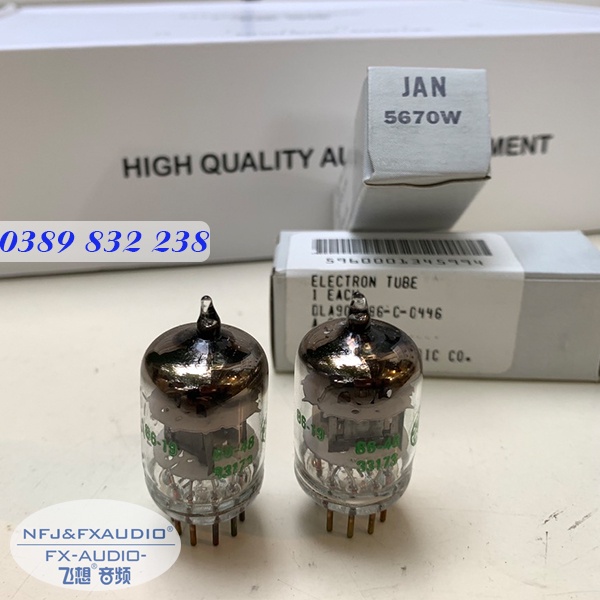 Bóng đèn điện tử GE 5670W thay thế cho bóng 6N3, 6H3n, 2C51