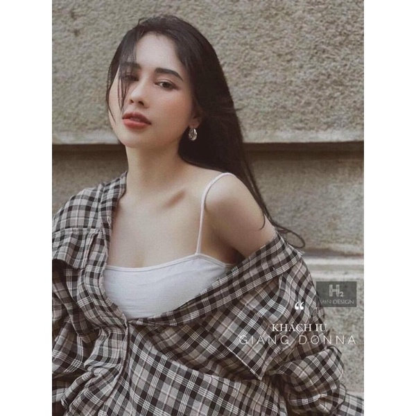 ÁO SƠ MI KẺ MÀU SANG