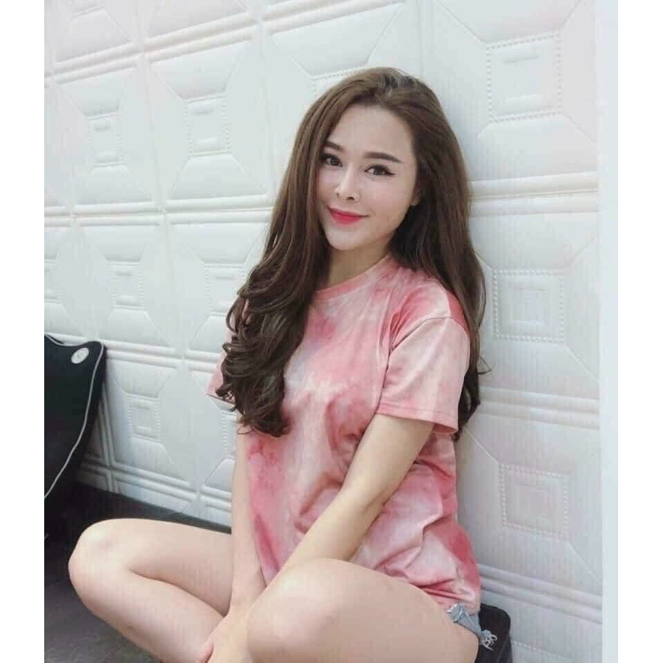 áo thun màu loang xinh ảnh thật đủ màu