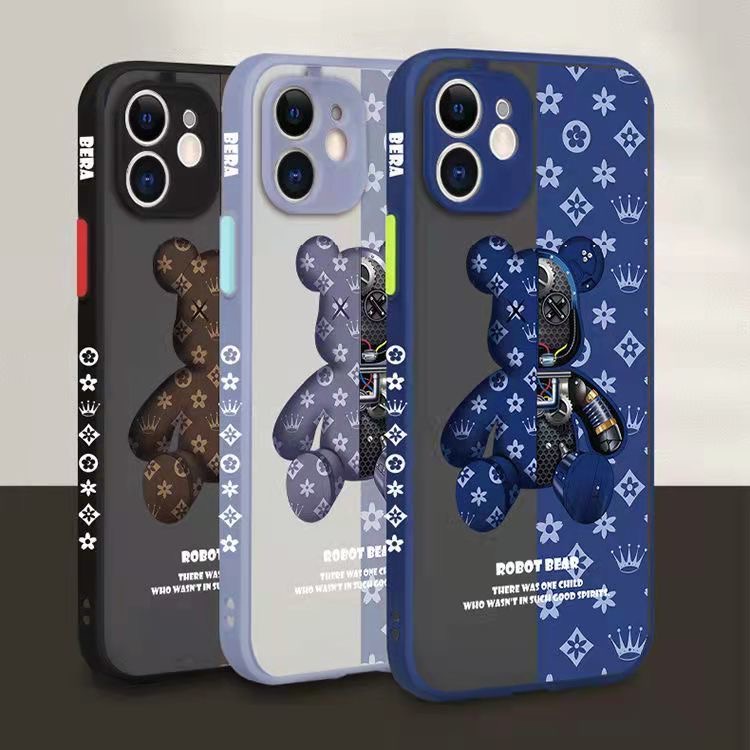 Ốp điện thoại cơ học bạo lực da gấu cảm giác bao gồm tất cả iPhone 11 12 13 Pro max 8 i7 Plus X XR X