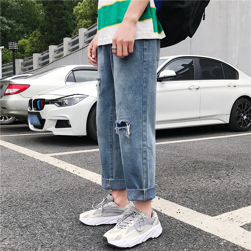 [Ảnh thật shop tự chụp] - Baggy jean nam nữ phong cách vải đẹp nhất thị trường - Đổi trả free nếu không ưng- Q2