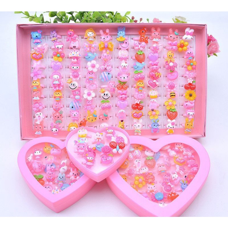 Sét 10 chiếc nhẫn nhựa cho bé