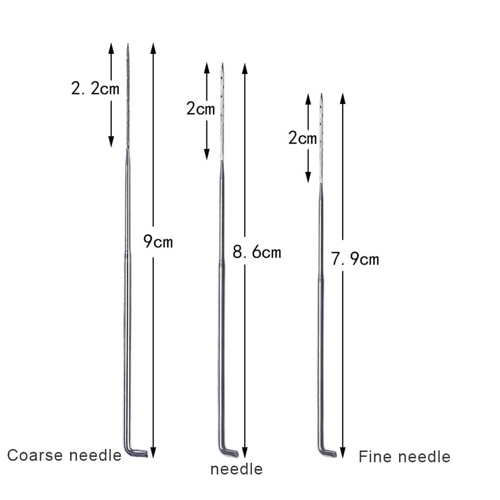 30pcs 3 Sizes Felting Needles Felt Tools with Clear Bottle 1 Wooden Handle Felting Needles Kit DIY Pin Felt【Huiteni】