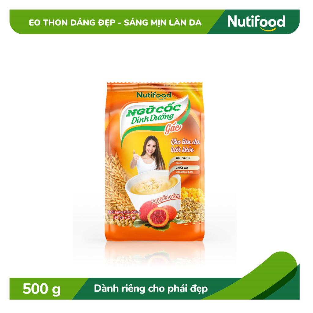 Ngũ cốc dinh dưỡng NutiFood (Gấc 20 gói x 25gr)