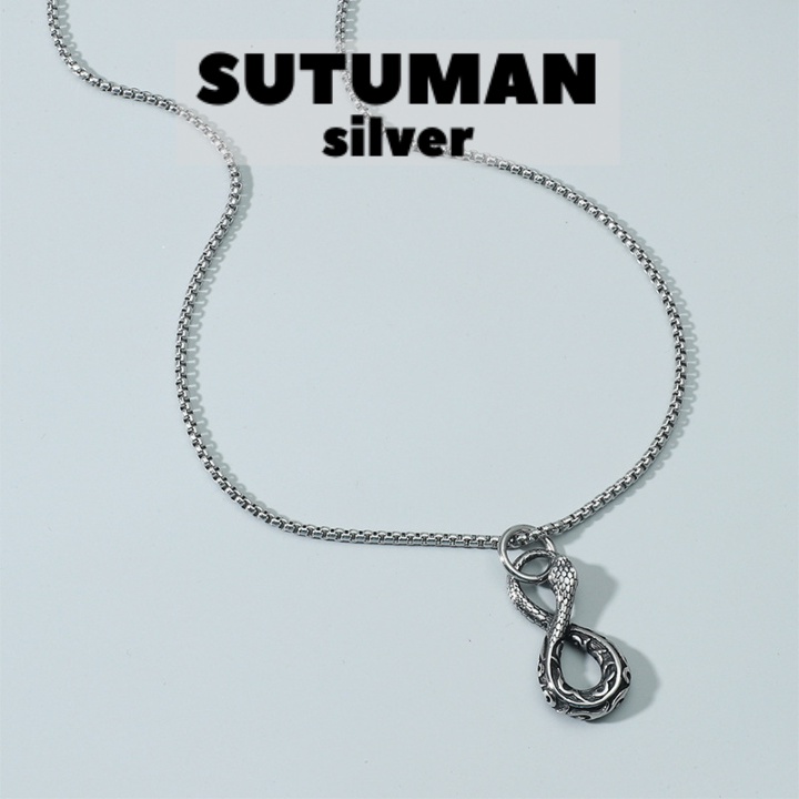 Dây chuyền cổ điển mặt vòng cổ con rắn MOBIUS RING ETERNAL SNAKE thương hiệu SuTu Việt Nam Thế giới phụ kiện thời trang