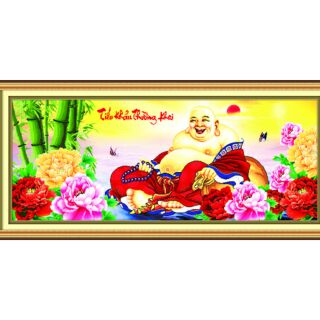 Tranh thêu 3d phật di lạc 53417