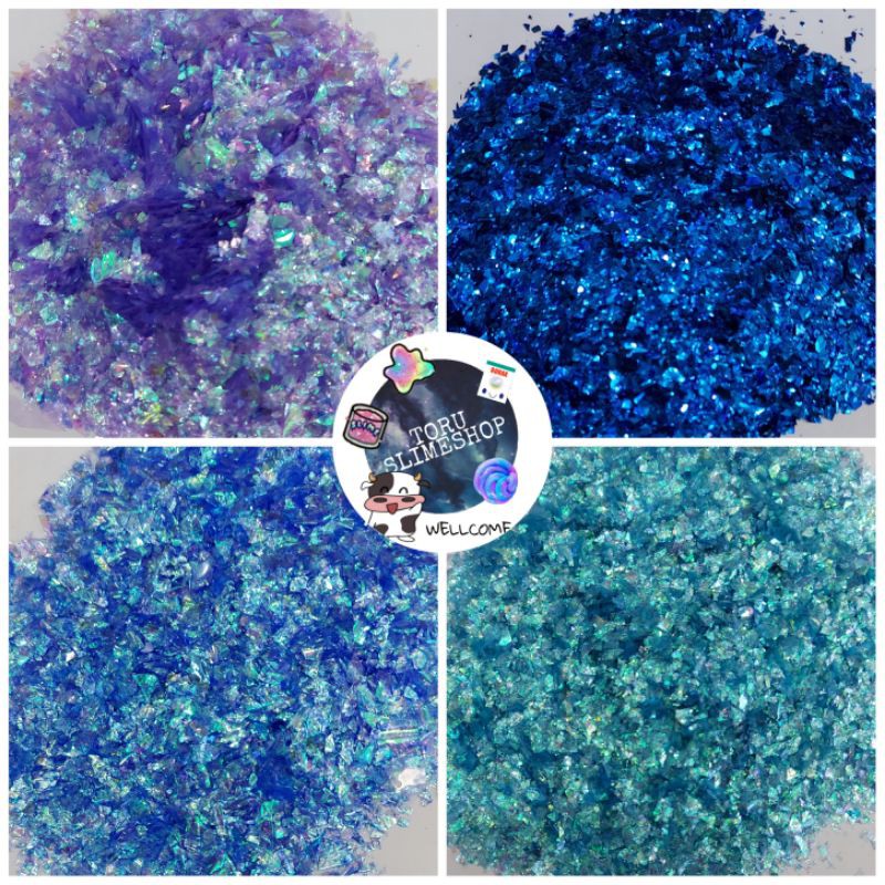 Kim Tuyến Giấy nhiều màu Hologram toru_slime