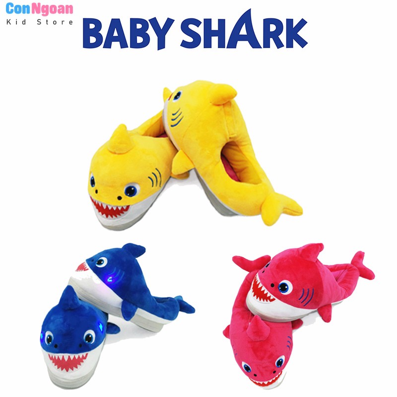 Dép Baby Shark có đèn và phát nhạc cho trẻ 3 đến 6 tuổi MSC29