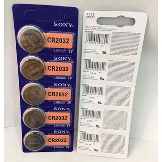 Pin cúc áo Sony 3V CR2032/ CR2025/ CR2016 – Pin nút CR2032 Sony lithium 3V - Vỉ 2 viên