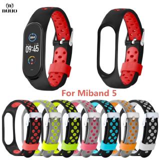 Dây Đeo Thay Thế Chất Liệu Thoáng Khí Thiết Kế Nhiều Lỗ Thời Trang Cho Mi Band 5