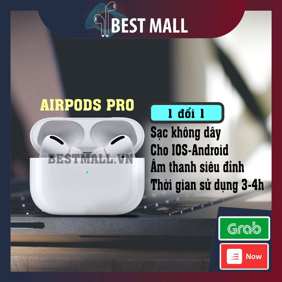 Tai Nghe Không Dây Air-pods Pro TWS Full Chức Năng, Sạc Không Dây, Định Vị - Đổi Tên - XUYÊN ÂM & CHỐNG ỒN 2021