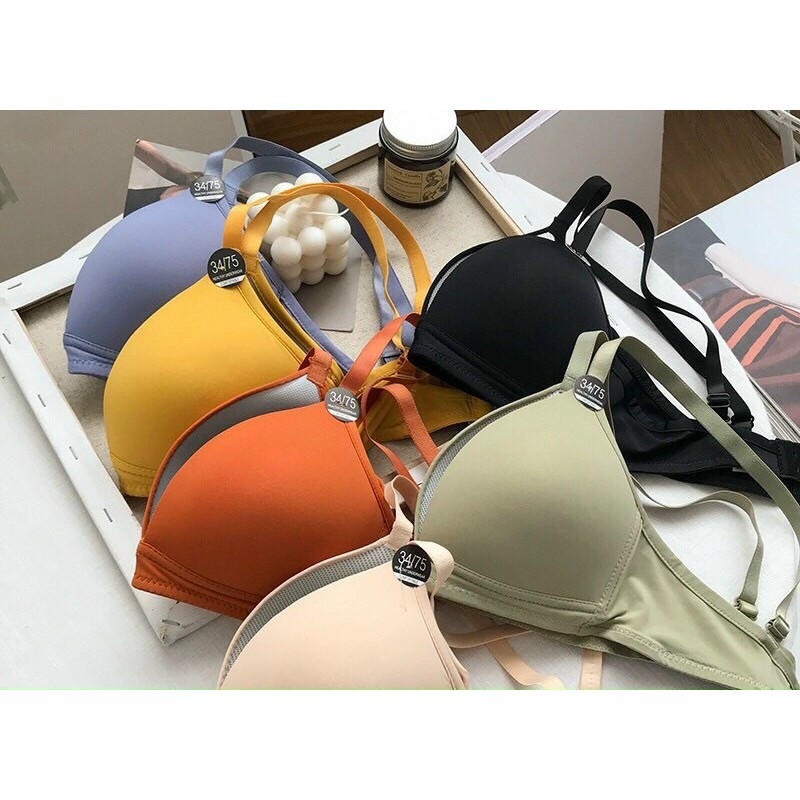 Áo lót cotton không gọng đệm mỏng đơn giản mặc 4 mùa - THAOCHERRY AL21