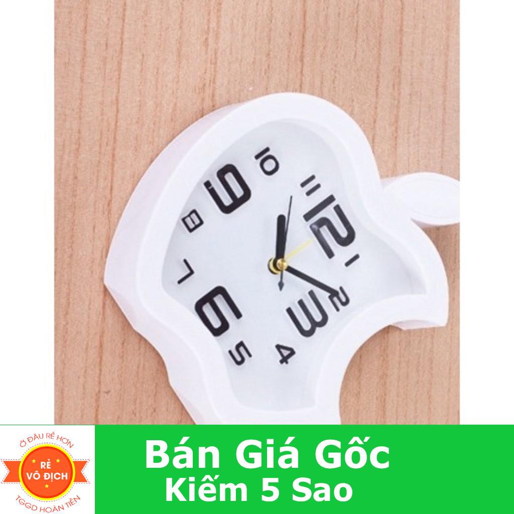Đồng hồ để bàn hình trái táo với thiết kế nhỏ gọn dễ mang theo xem giờ rất tiện GP00460