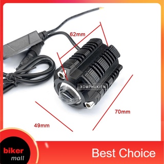 Đèn led trợ sáng bi cầu m30 2 chế độ vàng và trắng siêu sáng