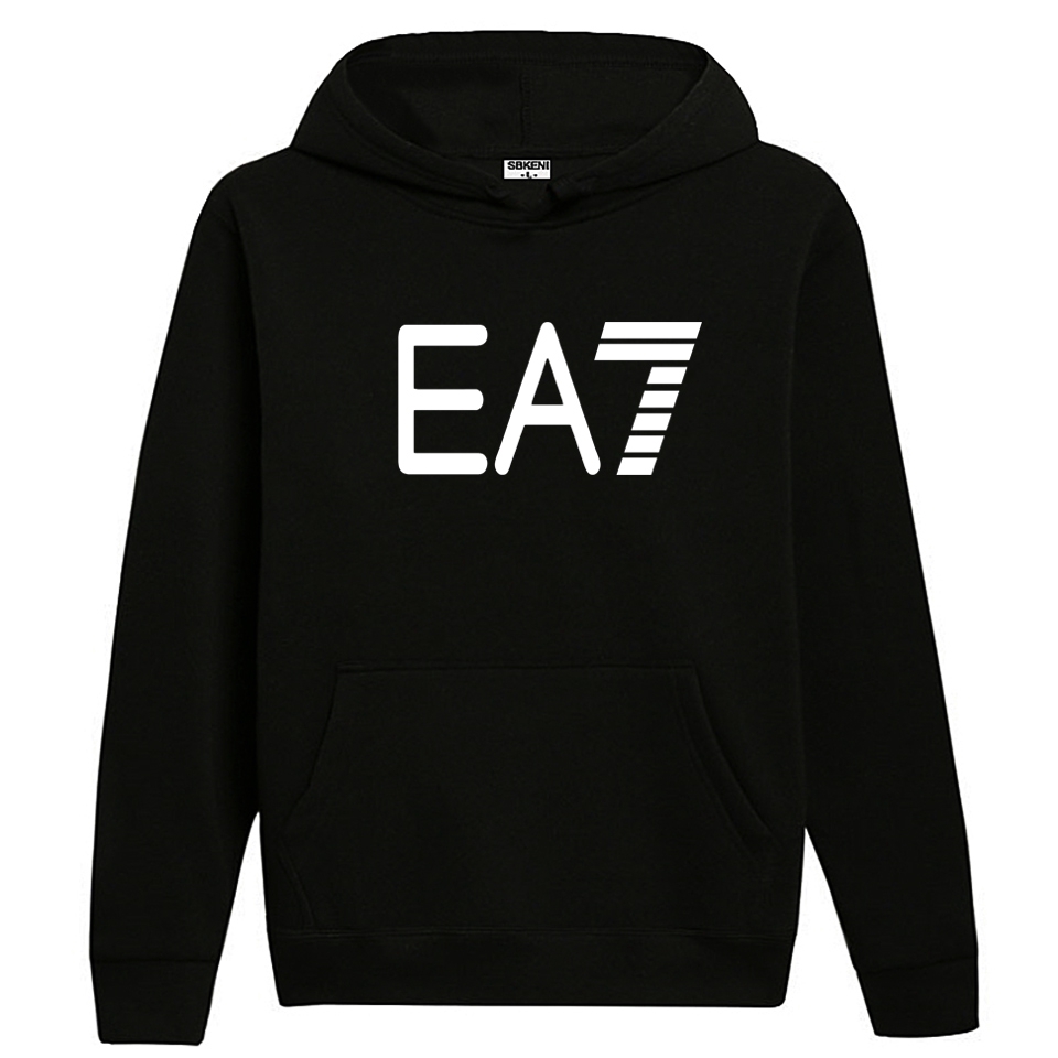 Áo Hoodie Có Túi In Chữ Ea7 Thời Trang