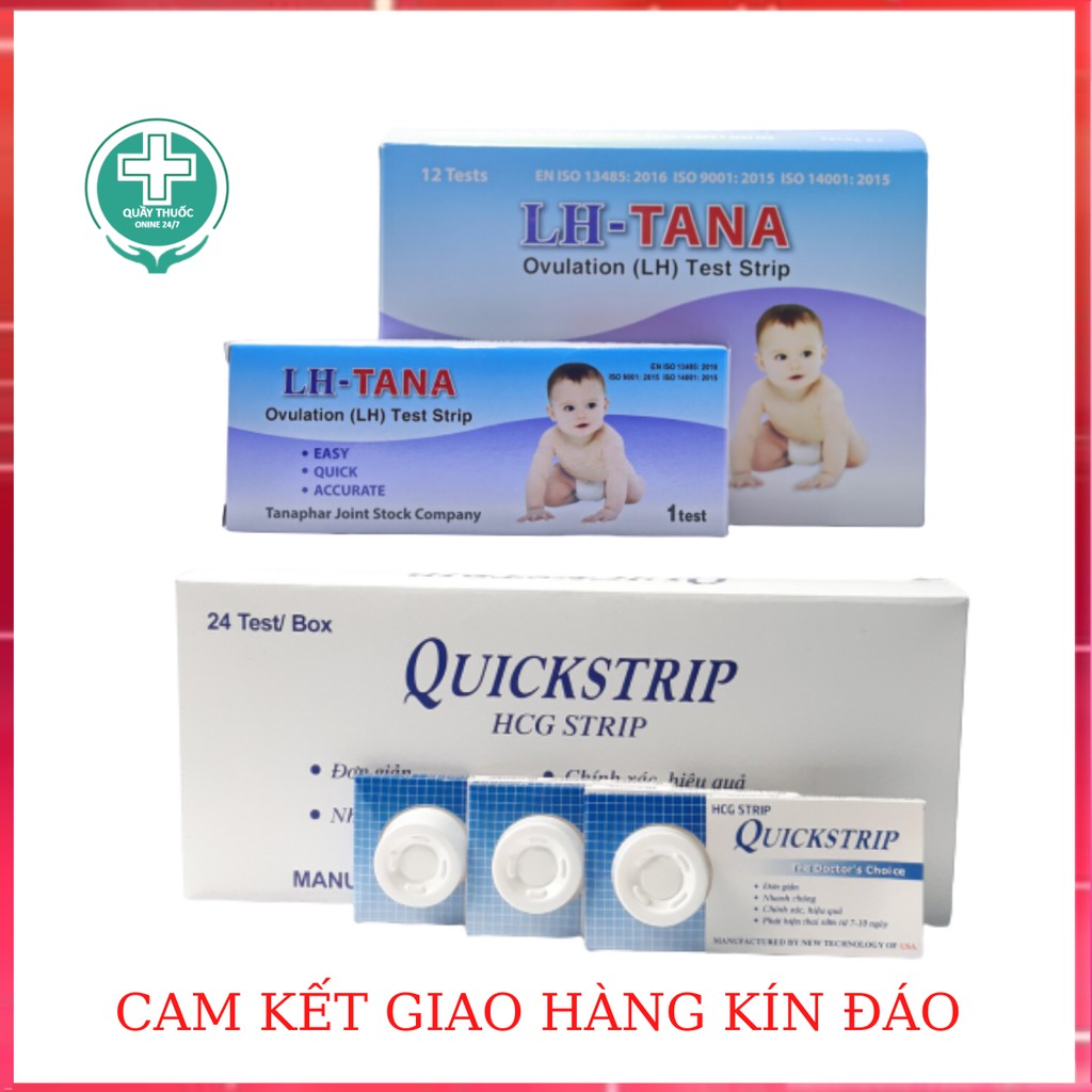 COMBO 5 QUE THỬ THAI + 5 QUE THỬ RỤNG TRỨNG