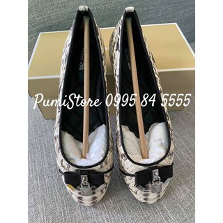Giày Michael Kors Alice Ballet Natural Snake