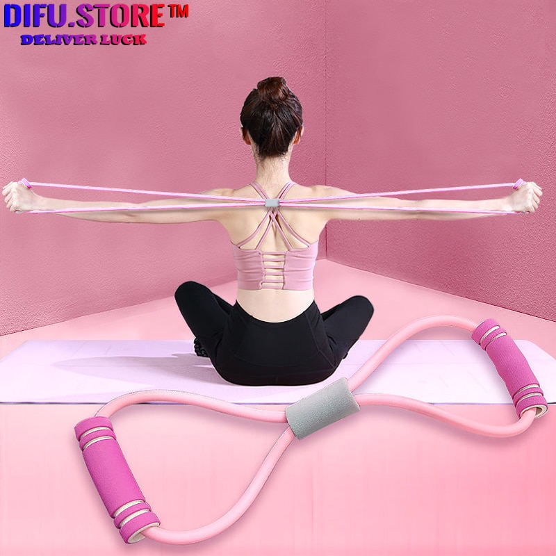 Dây Đai Kháng Lực Số 8 Dùng Tập Yoga / Thể Hình Tại Nhà Cho Nữ