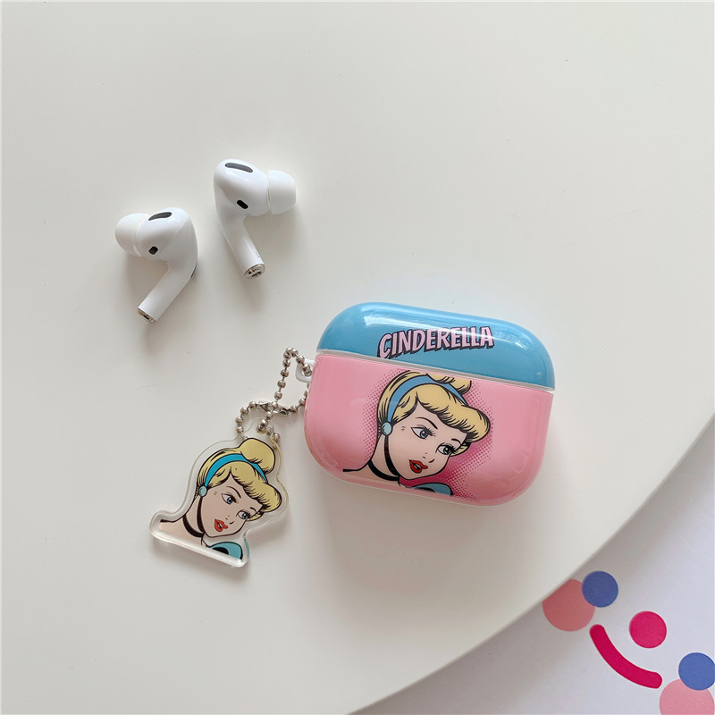 Vỏ Bảo Vệ Hộp Sạc Tai Nghe Không Dây Bằng Tpu Mềm In Hình Công Chúa Disney Cho Airpods 1 / 2 / Pro